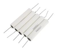 5 Pièces Résistance Céramique 30 W 20 Ohm Non Inductive | Blanc, Haute Précision et Faible Bruit, Dissipation Rapide, pour Systèmes Tv et Réseaux de Haut-parleurs