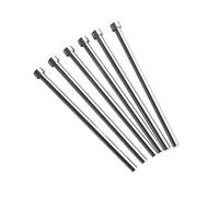 5 pièces rondes 6.2mm Dia pointe droite éjecteur broche, tige diamètre 12x5mm roulement acier Die dé à coudre poinçons pour la fabrication de moules, 6.2x200mm (dxl)