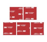 5 Pièces Ruban Adhésif Double Face Extra Fort, Adhesif Double Face, Imperméable et Résistant aux Hautes Températures, Peut être Utilisé pour La Décoration, Voiture, Réparation, Fixation (30mm*30mm)