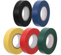 5 Pièces Ruban Isolant Électrique PVC pour Code Couleur et Joints de Fils | Surface Lisse Antiadhésive, Viscosité, Usage Maison, Poignées de Raquette et Batteurs
