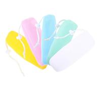 5 Pièces Sachet à Savonnette Fil et Exfoliant Plastique | Séchage Rapide, Libère le Parfum, Usage Bain Quotidien, Lot Pratique pour Savonnette Artisanal Couleur Aléatoire