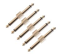 5 PièCes SéRies 1/4 Pouce 6,35 Mm Guitare Effets PéDale Connecteur Coupleur Jack Interface CâBle Adaptateur ÉLectrique PéDale Conseil Accessoires