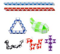 5 Pièces Serpent Magique, Magic Snake, Casse-tête Twisty Jouet, Jeux de Puzzles 3D Fidget Cube Serpent Magique Cadeau Anniversaire pour Enfants et Adultes,Squid Game