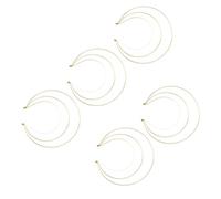 5 Pièces Serrage-tête Couronne de Déesse à Trois Couches en Fer Or | Style Élégant, Maintien Robuste, Résistance à Déformation, pour Femmes et Filles Lors D’occasions Spéciales