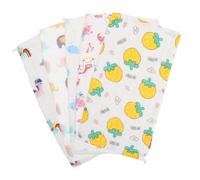 5 Pièces Serviette Visage Coton de Serviettes Absorbantes Design Adorable pour Garçon Fille Nourrissons Styles Aléatoires