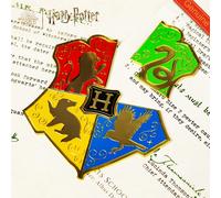 5 pièces/set Aimants de réfrigérateur en forme de badge de puzzle Harry Potter, aimants de réfrigérateur des maisons de l'école Gryffondor, Serpentard, Poufsouffle et Serdaigle de la série Harry Potte