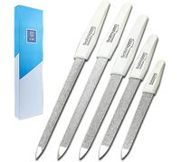 5 Pièces Set Limes À Ongles Saphir Professionnelle Lime À Ongles Double Face En Acier Inoxydable