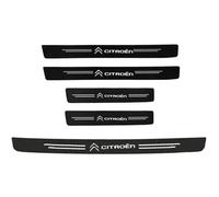 5 Pièces Seuil de Protection Porte Fibre de Carbone Noir, Sticker Autocollant pour Citroen C3 IV 2024 2025, Protection Seuil de Porte de Voiture, Accessoires,C