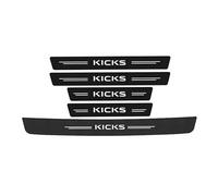 5 Pièces Seuil Porte Voiture Plinthes Autocollant pour Nissan Kicks Fiber Carbone Protection Seuil de Porte Voiture Carrosserie Accessoire