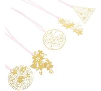 5 Pièces Signet Fleur de Cerisier en Métal Doré