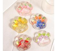 5 Pièces Squishy Patte de Chat Kawa-II - Jouets à Presser en Silicone Patte de Chat pour Soulager Le Stress - Géante Squishy Fidget Toys - Jouets Anti-Stress pour Enfant Et Adultes