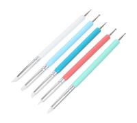 5 Pièces Stylo à Points pour Manucure Double Tête | Outil de Dessin et Pointillage, Usage à Domicile École, pour Ongles Naturels et Faux Ongles