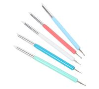 5 Pièces Stylo à Points pour Manucure Double Tête | Outil Nail Art, Dessin et Pointillage, pour Ongles Naturels ou Faux, Usage Maison et École
