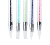 5 Pièces Stylo de Sculpture pour Nail Art en Acrylique, Double | Silicone et Acrylique, Usage Professionnel ou Maison, pour Motifs Fins sur Ongles, sans Déformation