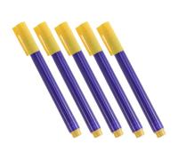 5 Pièces Stylo Détecteur de Billets à Base D’eau, Clip Poche, PP | Marqueur pour Fausse Monnaie, Vérificateur Portable, Usage Commerce et Restauration, Billets Mondiaux
