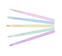 5 Pièces Stylo Manucure pour Nail Art DIY en Métal et Nylon, Chic | Outil Léger à Prise Facile, Améliore L’efficacité, pour Débutants et Experts en Manucure Maison