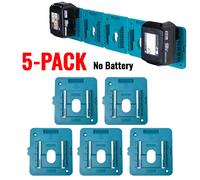 5 pièces support de batterie pour Makita 18V Li-ion batterie outils support de Machine support de stockage support mural pour BL1860 BL1850 (sans batterie) Model D Blue
