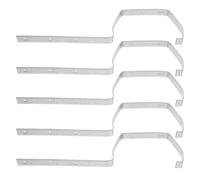 5 Pièces Support de Gouttière Robuste en Fer, Métal Argenté | Installation Facile, Drainage Dégagé, pour Évacuation, Réparation et Gestionnaires de Propriété