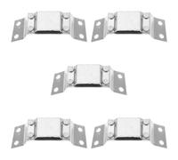 5 Pièces Support de Lampe Frontale pour Casque de Chantier en Alliage | Clip à Boucle, Bras Élastiques, Métal Épaissi, Fixation Sûre sur Casque de Mineur et LED