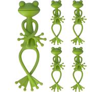 5 Pièces Support de Plantes Grenouille Multi-usages, pour Plantes de Jardin, Statues d'animaux, Plantes en Pot, etc (Vert)