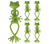 5 Pièces Support de Plantes Grenouille, Support de Plantes Grenouille Multi-usages, Support de Plantes Grenouille pour Plantes de Jardin, Statues d'animaux, Plantes en Pot, etc (Vert)