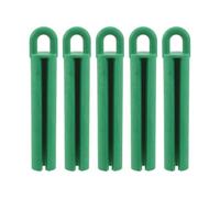 5 pièces Support Mural pour Queue de Billard, 10,5x2x1,8cm Pince Verte PVC | Pince Suspendre Stable, Prise Sûre, pour Clubs, Bars et Salles d'Entraînement