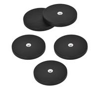 5 Pièces Système Magnétique Néodyme, Aimant Neodyme M6, Aimants Puissants Caoutchoutés Antidérapants 66mm, Force de Traction 18 Kg