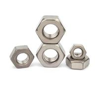 5 pièces TA2 filetage métrique écrou hexagonal écrous hexagonaux titane pur(M8 (5Pcs))