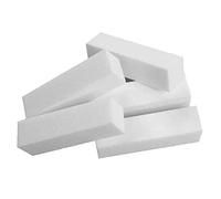 5 pièces tampon de soin des ongles tampon de polissage bloc ponçage limes à ongles 4 voies limes à Art pédicure manucure conseils-blanc