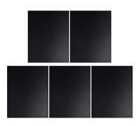 5 Pièces Tapis de Cuisson Haute Température 200℃, Ptfe | Noir, Usage Domestique Cuisine Pro, pour Galettes Burger et Crêpes, Nettoyage Réduit