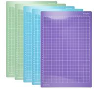 5 Pièces Tapis de Découpe pour Cricut Joy Xtra, 8,5 x 12 Pouces Tapis de Decoupe avec 4 Adhésifs Différents, Tapi de Coupe Adhésifs de Rechange Antidérapant pour Cricut Accessoires (Vert Bleu Violet)