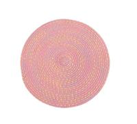5 Pieces Tapis De Salle À Manger Rond Tissé Nordique Simple Et Créatif De Style Occidental, Dessous De Verre pour La Maison, Tapis D'Assiette en Fil De Coton