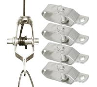 5 Pièces Tendeur Grillage, Tendeur Raidisseur Fil De Tension, Tendeur De Clôture, Tendeur De Câble Métallique Pour Fil Électrique, Pare-soleil, Corde À Linge Et Chaîne