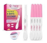 5 Pièces Test De Grossesse, Emballés individuellement Pregnancy Test, Détection Ultra Précoce de la Grossesse, Pratique et Rapide Pregnancy Test, Détection rapide en 3-5 minutes (Bleu)