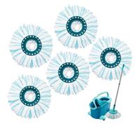 5 Pièces Têtes de Rechange Compatible avec Leifheit Clean Twist Disc Mop, Serpillères de Rechange en Microfibres,Recharge Serpillere