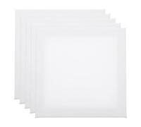 5 Pièces Toile à Peindre Blanche sur Panneau de Bois pour Artistes