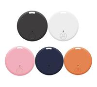 5 Pièces Traceur GPS pour Chien et Chat, Traceur Localisateur D'objets GPS Compatible avec iOS/Android, Traceu-r Miniature Rond pour Valises/Portefeuilles/Clés/Sacs/Bagages, Batterie Remplaçable