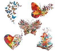 5 Pièces Transfert Textile Thermocollant Papillon Applique Transfert de Chaleur Patch Thermocollant Autocollants Colorés Décoration T Shirt Jeans sac à Dos Vêtements Chapeau Décalcomanie Bricolage