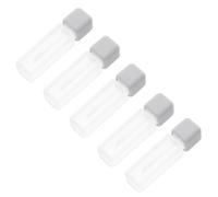 5 Pièces Tube de Gloss à Lèvres Vide 6ml en Plastique Abs | Format Cylindrique Couvercle, Léger et Étanche, Transfert Facile, pour Filles et Usage Quotidien