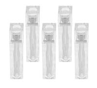 5 Pièces Tube de Gloss Transparent Vide As Style Cube Glace Ondulé | Tests et Création Cosmétique Diy, Design Cristal Élégant, Stable, Anti-fuite, Prise en Main Confortable
