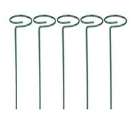 5 Pièces Tuteur Décoratif pour Plantes en Fer Vert, Support Stable | Structure Légère, Maintien Droit des Plants, Usage en Pot ou Massif, Format Réutilisable