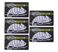 5 PièCes UV Carte de Test Rapide Test Rapide Capteur UVB Reptile Lampe Chauffante Photochromique Indicateur de Carte UVB