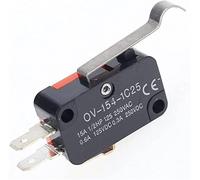 5 pièces V-154-1C25 longue poignée rouleau Snap Action bouton poussoir SPDT momentané marche-arrêt Micro interrupteur de fin de course 15A 250V