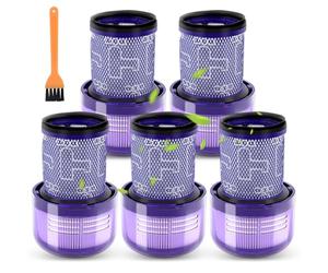(5 pièces) V12 Detect Slim filtres HEPA pour Aspirateur Dyson V12, Filtre pour Dyson V12 Detect Slim Vacuums, V12 Detect Slim, V12 Detect Slim Extra, V12 Detect Slim Absolute, remplacer no. 971517-01