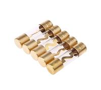 5 pièces verre plaqué or AGU fusible fusibles Pack amplificateur Audio de voiture 60/80/100 AMP Câblage de protection (Color : 80 Amp)