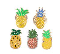 5 Pièces Vestes Broches Broche Fille e Corsage es Dananas Jolie e Sacs Chemise Écharpe Robe Épinglette Ananas Insigne Dananas Enfant Vêtements Fruit