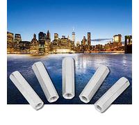 5 pièces vis zinc allongé écrou hexagonal vis fil bielle capuchon joint écrou M8 * 50
