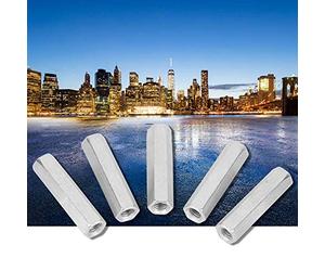 5 pièces vis zinc allongé écrou hexagonal vis fil bielle capuchon joint écrou M8 * 50