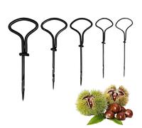 5 Pièces Vrilles Manuelles pour Bois et Châtaignes, Mini Forets à Main de 1.5 mm à 5 mm, Outil de Perçage Manuel pour Bricolage Enfants DIY Automne Créations Artisanales Perçage de Trous Sécurisé