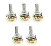 5 pièces WH148 potentiomètre 1K 2K 5K 10K 20K 50K 100K 500K 1M 3Pin 20mm arbre linéaire conique potentiomètre rotatif résistance Variable Composants consommateurs d'énergie (Size : 250K OHM)